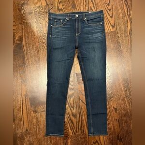Dark Blue Women's Jeans Rag & Bone Ankle Skinny Jeans - Size 34